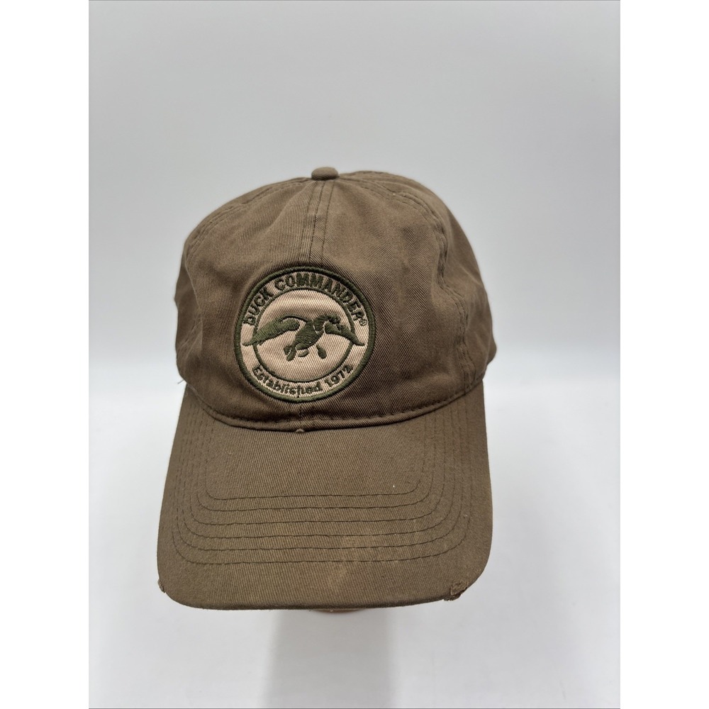Duck Commander Duck Dynasty Distressed Olive Hat Cap Camo Arise Kill Eat Hunt
